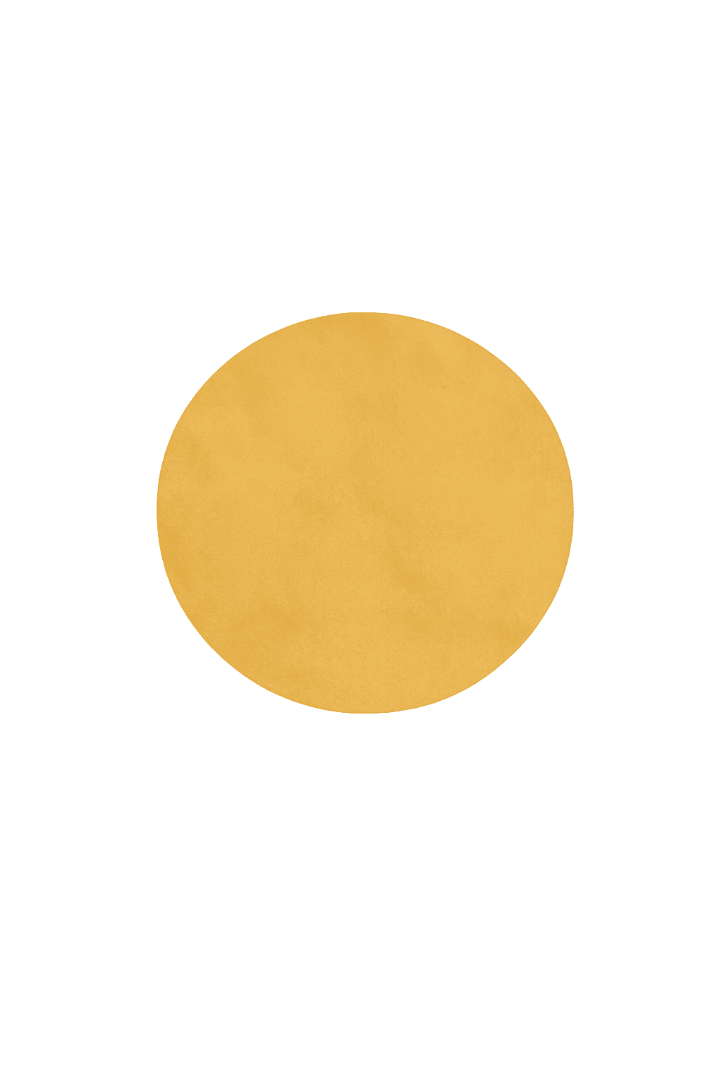 Warm mustard sun motif